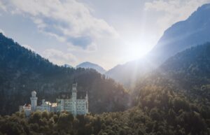 Picture of Neuschwanstein Castle in Bavaria, Germany, inserted into Man Overseas article titled "Americans in the High Castle: A Political Analogy by an 'Internet Dad'"